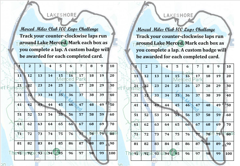 Image of the 100 Laps Challenge Card